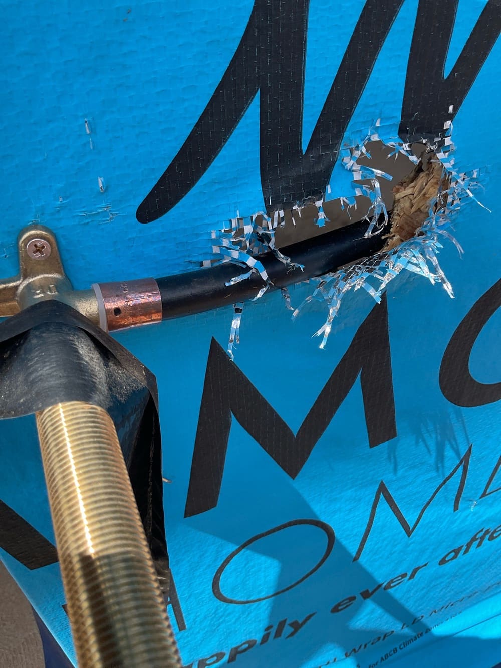 Around penetrations sealant required, recorded during a lock-up inspection in Aintree