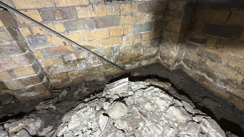Water ponding, recorded during a building and pest inspection in Reservoir